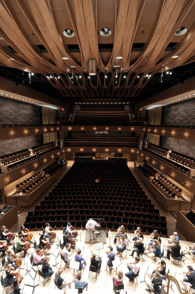 Royal Conservatory of Music Koerner Hall and orchestra rehearsal