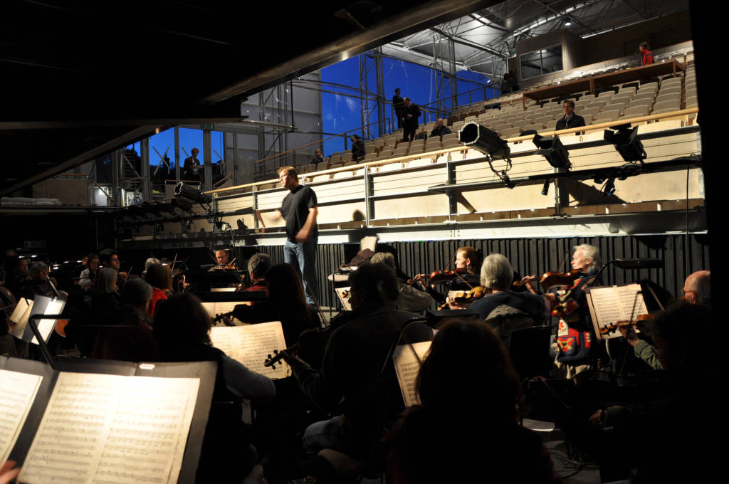 Garsington Opera summer opera festival orchestra pit