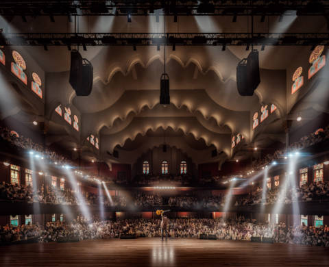 Revitalized Massey Hall interior on stage